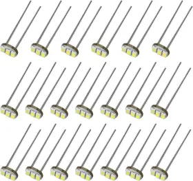 Gtcv-0454000613 Partsam 20pcs 4.7mm-12v Car White Mini Bulbs Lamps Indicator 20pcs-white