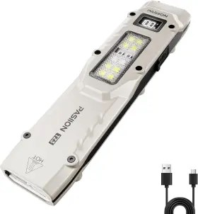 Pasiion 445030845895 Edc Tactical Flashlight Flat Flashlights Rechargeable Dual-switches Led Small F