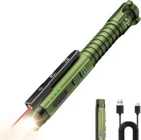 Pasiion Fl03p Edc Flashlight Rechargeable 800 Lumen Small With Magnetic Clip And Base