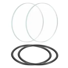 Patikil Pta220804tt0837eu 1.1 Inch Dia Led Lens 2 Set Polished Edge Flashlight Glass