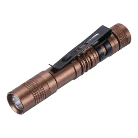Patikil Pta240330tt000078eu Mini Flashlight With Clip Super Light Small Led Pen Flashlights Aluminum Whi