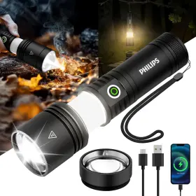 Philips 313102055039 Flashlights High Lumens Rechargeable 2000lm Tactical With Ca