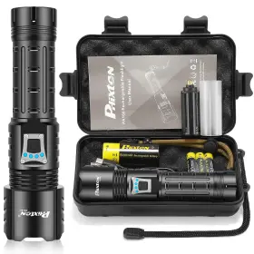 Phixton X004a4efxb Flashlight 10000 Lumens Rechargeable
