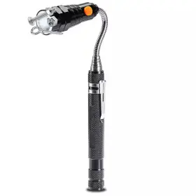 Phyfalip 711181716979 Extendable Magnetic Flashlight With Telescoping Magnet Pickup Tool S