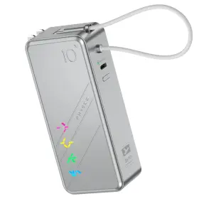 Physce F110kus Eco Rgb 3-in-1 Power Bank 10k 9 600mah 30w Portable Charger Built-in Usb-c