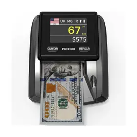 Ponnor Al-135t Counterfeit Bill Detector Money Checker Machine With 3 Inch Digita