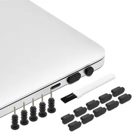 Portplugs 8541762916 Usb-c Dust Plug Set - Includes Carry Case And Cleaning Brush For Stea