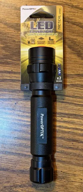 Poweroptix 032-69001 Tactical Grade Led Flashlight 160 Lumens New