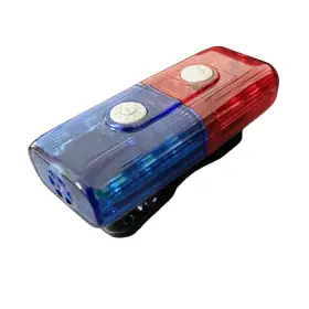 Poyoelf Psh03 Police Warning Strobe Shoulder Lights Whistle Flashlight Magnet Safety Flash