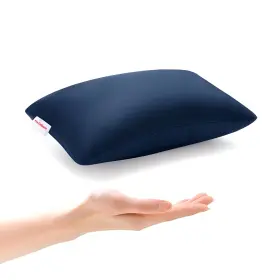 Pro Goleem Xzt2-navy Small Pillow 11 Inch X7 X2.5 For Travel And Camping With Name Tag Mini
