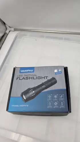 Pro Wdt-f4 Wdt Led Tactical Flashlight 4 Pack Wotpro Model