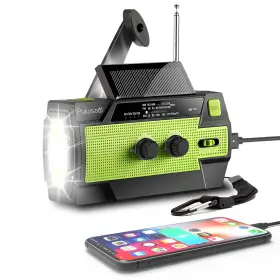 090p Puiuisoul Emergency-radio 4000mah Weather Radios With Hand Crank And Solar Char