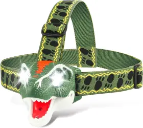 Qichuang Toys Factory 726084320727 Dinosaur Headlamp For Kids Flashlight T-rex Led Headlamps Camping