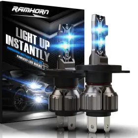 Ramhorn Re200h4 H4 Light Bulbs 300% Brightness 1 Size Plug-n-play Pack Of 2