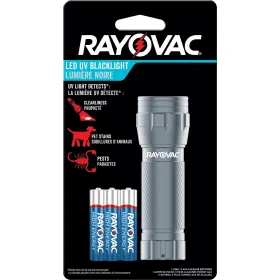 Rayovac Beuv3aaa-ba Uv Flashlight Black Light Ultraviolet For Detecting Pet Stains