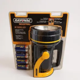 Rayovac Isl4d-b Industrial 4d Swival-lite New Old Stock Unopened Batteries May Not Work
