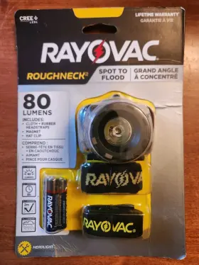 Rayovac Rnhl3aaa-be Roughneck Led Headlight 80 Lumens Headlamp Flashlight