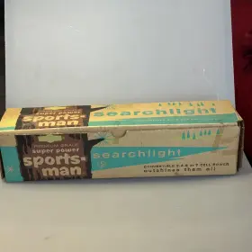 S367f Rayovac Vtg Sportsman Searchlight Flashlight No Chrome Usa Original Box S367f Rayovac Vtg Sportsman Searchlight Flashlight No Chrome Usa Original Box