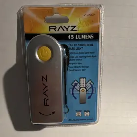 Rayz 140620 16-led Swing Open Flashlight 45 Lumens Magnetic Base Batteries Included