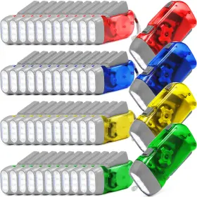 Retisee Tou-retisee-356 48 Pcs Hand Crank Flashlight No Battery Required Torch Light Manual Press Fla