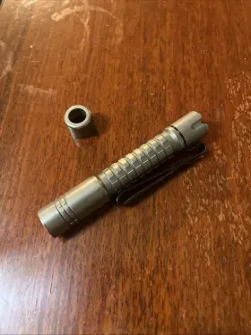 Reylight 871373636109 Pineapple Mini Flashlight Titanium Rechargeable Stonewash Frag