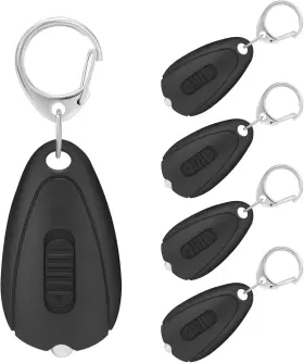 Risemart Lc-nkc-006-5 Keychain Flashlight Portable Mini Light Pack Of 5 14 Lumens