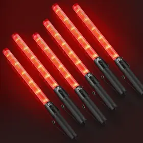 Roadhero 711181030907 6 Pack Traffic Wand 21 Inch Led Control Baton Safety Light Wa