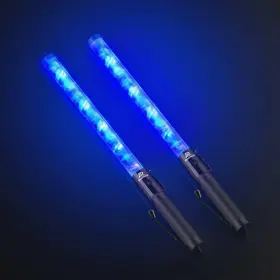 Roadhero 726084586130 2 Pack 21 Inch Traffic Wands Blue Led Control Baton Night Saf