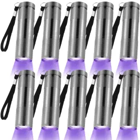 Roceei Bk-roceei-223042 10 Pieces Uv Blacklight Flashlights Led Lights Handheld Mini To