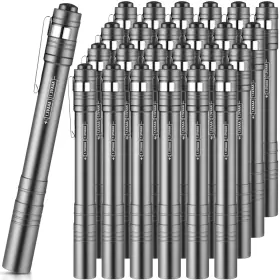 Rossesay Xuu-rossesay-2655 24 Pack Mini Pen Flashlights Bulk Gifts Led Lights Aluminum Pocket Flashl