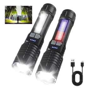 Rumenglai Rml-mf-02 Rechargeable Flashlights High Lumens 5 Modes Adjustable Brightness Waterpro