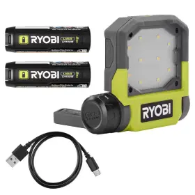 Ryobi 711181641899 Usb Lithium Flip Light Kit With 2.0ah Rechargable Battery