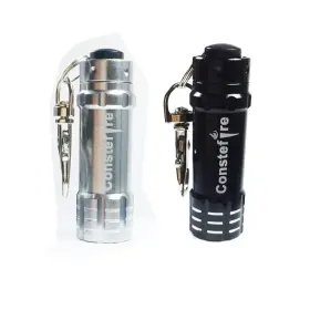 Kc-2p-bs Rzj Small Flashlight Keychain Torch 2 Pcs Aluminum Key Ring Bright 3 Leds