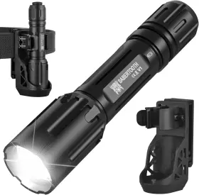 Sabertooth 749691921378 Police Tactical Flashlight-2200 High Lumen Duty Belt Fla... Fast Ship