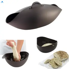 Saycker 22411894 Silicone Bread Bowl Maker Mold For Baking 31x12.8x14.5cm Black