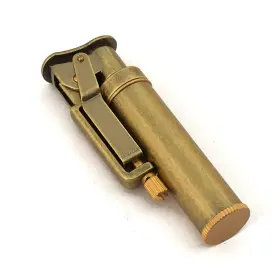 Scghbk 218685679854 Kerosene Trench Lighter Vintage Metal Portable Refillable Bronze