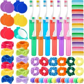 Seeloowy Sel-seeloowy-1053 72 Pcs Operation Christmas Bulk Items Hygiene Kit Colorful Wide Tooth Combs Toot