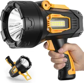 Shen Zhen Shi Fan Ya Mao Yi You Xian Gong Si 313044995912 Rechargeable Spotlight Super Bright 90 000 Lumens Led Flashlight Handheld