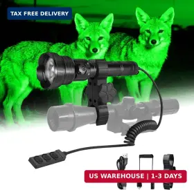 Shenzhen Brinyte Technology Co. Ltd 736364580116 T28 Led Zoomable Hunting Light 3 Color In 1 Red Green White Recharge