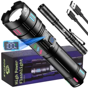 Shenzhenshihengxinlichengguojimaoyiyouxiangongsi Gd2505a Gosdas Rechargeable Flashlights High Lumens 10000 Long Distance Single Click 3