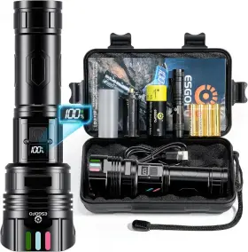 Shenzhenshiyipinjufengdianziyouxiangongsi 744110678055 Super Bright Flashlight 100000 High Lumens Rechargeable Powerful Long Distance