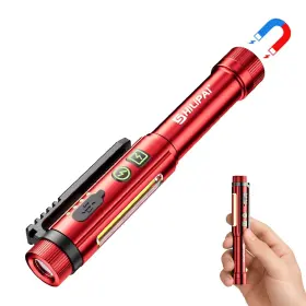 Shilipai Hf-ym-m45 Magnetic Rechargeable Pen Light - 600 Lumen Dimmable Edc Flashlight