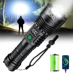 Yg-tk01 Siuyiu Flashlights High Lumens Tactical Flashlight Super Bright Usb-c Rechargeable