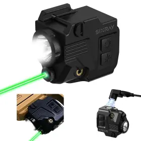 Sixray 735918631816 Pistol Light Laser Sight 420 Lumens Gun With Magnetic Charging Strobe F