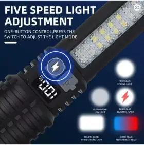 Skywolfeye Mc2002 Super Bright Rechargeable Led Flashlight Ultra Powerful Portable Torch