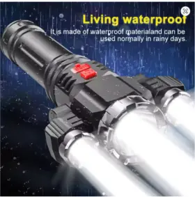 Skywolfeye S006 3led Strong Waterproof Flashlight Portable Camping And Bike Light Emergency Tool