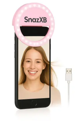 Snazxb Mf-fl04 Rechargeable Selfie Ring Light - Portable Clip-on Fill With 36 L