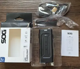 Sog 888151086346 Ah1 Flashlight Rechargeable Impact/water Resistant Aluminum Construction