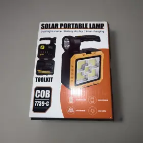 Solar Portable Lamp 072925 Led With Tool Kit 1500 Lumens. Kentucky Tactical Supply New
