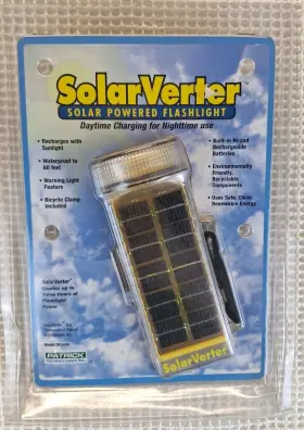 Solar Verter Sf2450 New Powered Flashlight With Bike Clamp Model Patrick Tek